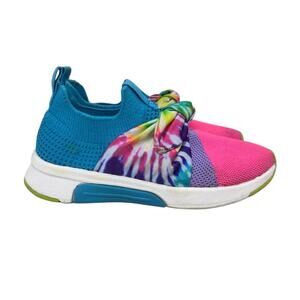 Skechers Girls Sneakers Air Cooled Memory Foam Tie Dye Slip On Size 13